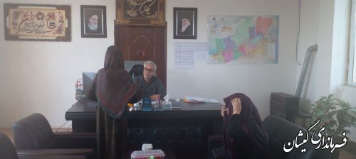 ملاقات مردمی فرماندار شهرستان گمیشان برگزار شد